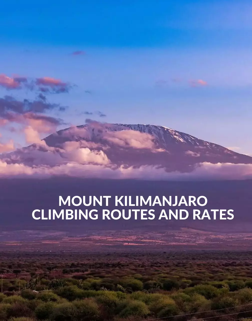 ilimanjaro climbing routes and rates