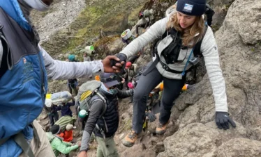 The lower Barranco wall